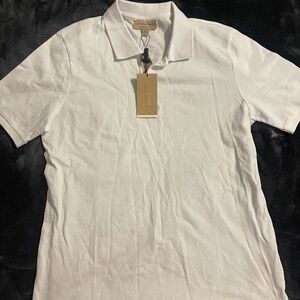 Burberry White Polo Shirt